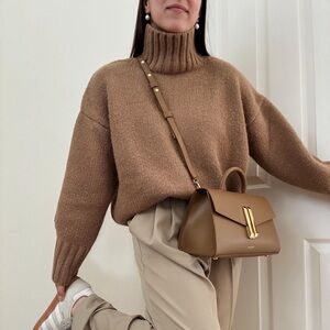 H&M cozy oversized mockneck sweater
